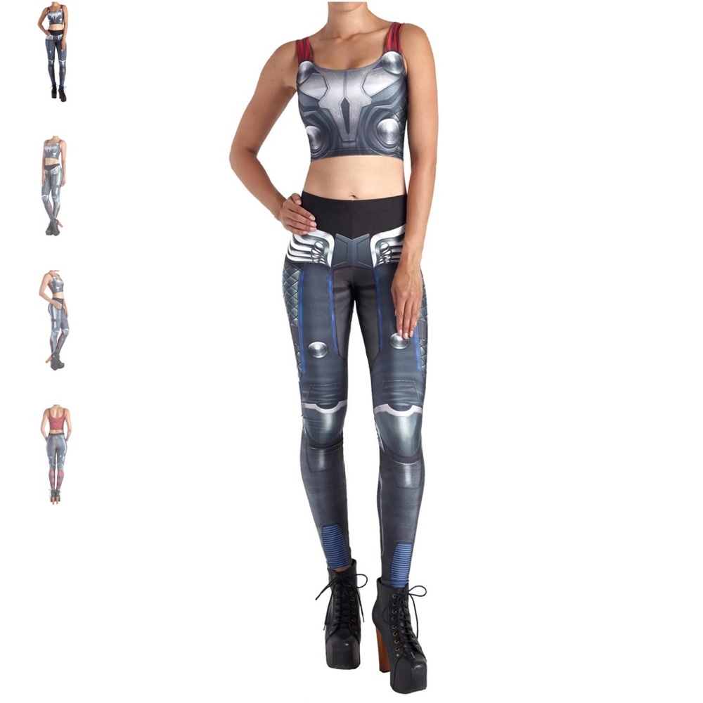 Thor inspired leggings and crop top - Picture 2 of 10